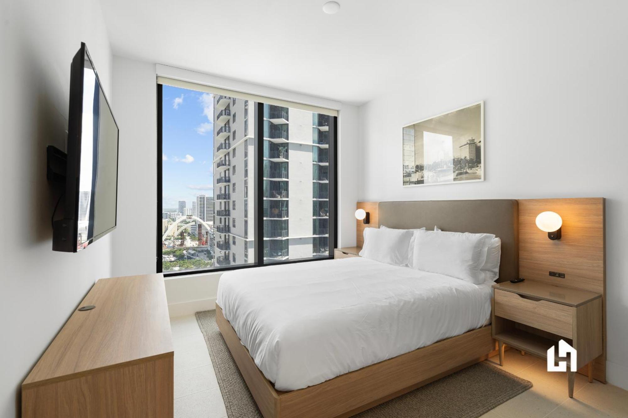 Stylish With Partial Ocean Views In Downtown! Appartement Miami
