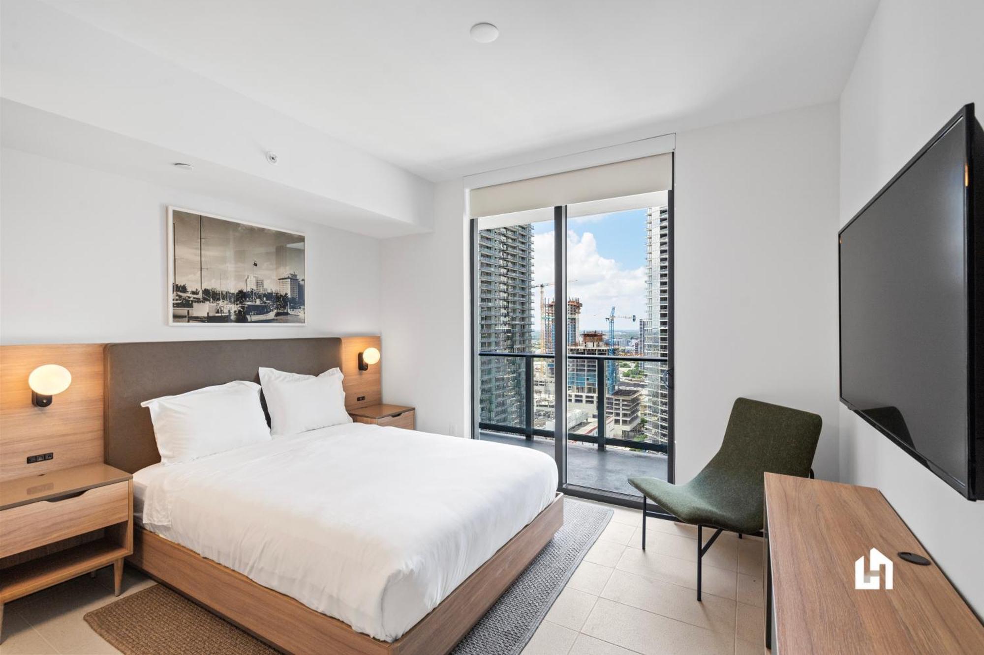Stylish With Partial Ocean Views In Downtown! Appartement Miami